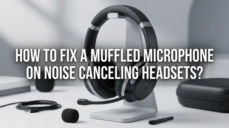 How To Fix A Muffled Microphone On Noise Canceling Headsets?