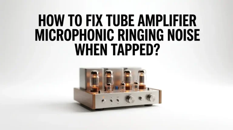 How To Fix Tube Amplifier Microphonic Ringing Noise When Tapped?