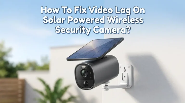 How To Fix Video Lag On Solar Powered Wireless Security Camera?
