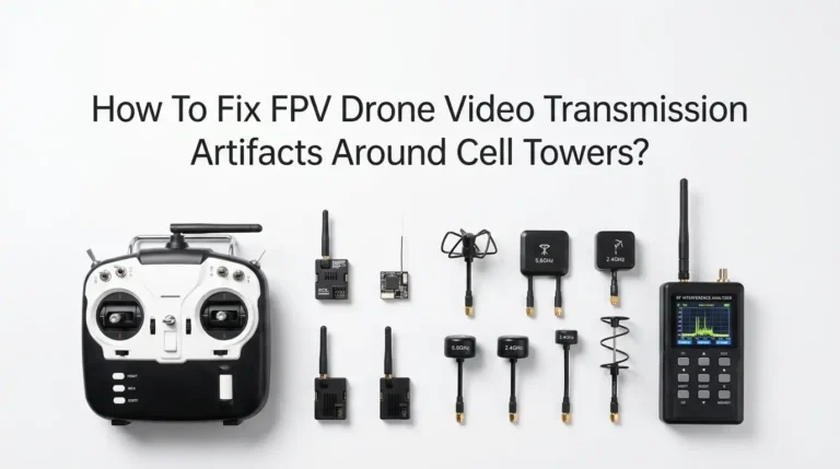 How To Fix FPV Drone Video Transmission Artifacts Around Cell Towers?