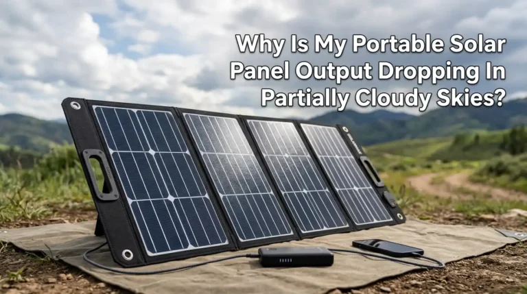 Why Is My Portable Solar Panel Output Dropping In Partially Cloudy Skies?