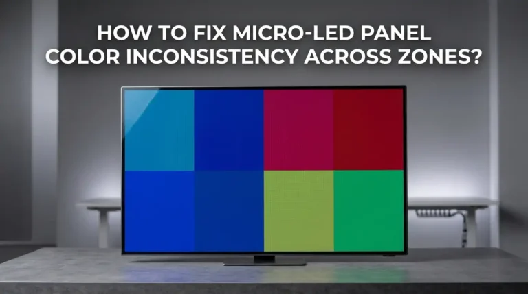 How to Fix Micro-LED Panel Color Inconsistency Across Zones?