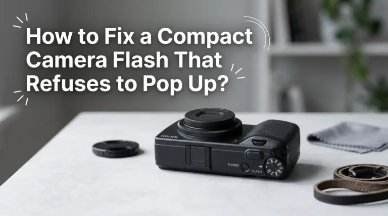 How to Fix a Compact Camera Flash That Refuses to Pop Up?