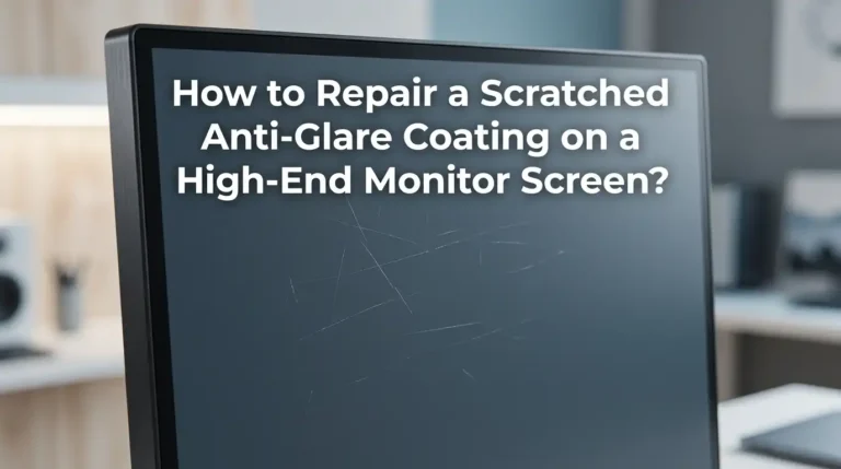 How to Repair a Scratched Anti-Glare Coating on a High-End Monitor Screen?
