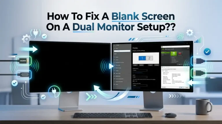 How To Fix A Blank Screen On A Dual Monitor Setup?
