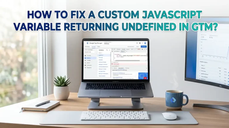 How To Fix A Custom JavaScript Variable Returning Undefined In GTM?