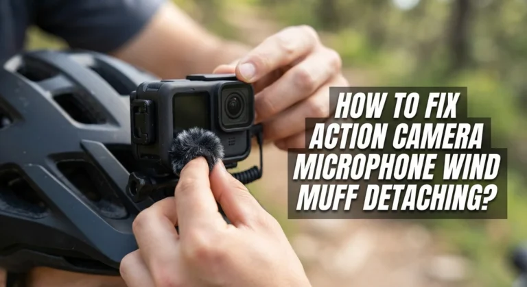 How To Fix Action Camera Microphone Wind Muff Detaching?