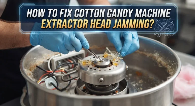 How To Fix Cotton Candy Machine Extractor Head Jamming?