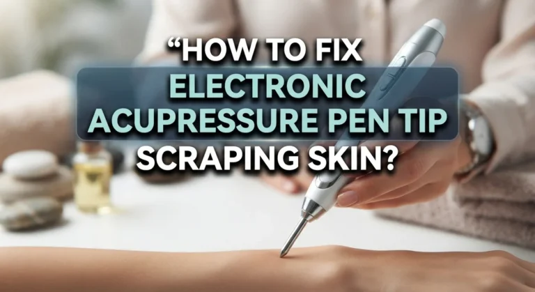 How To Fix Electronic Acupressure Pen Tip Scraping Skin?
