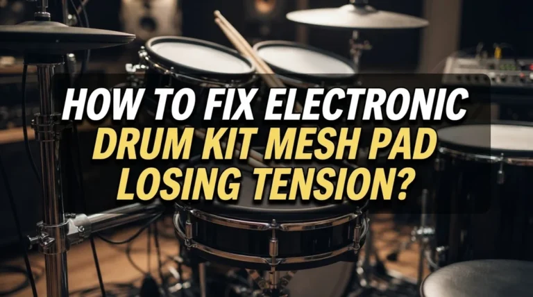 How To Fix Electronic Drum Kit Mesh Pad Losing Tension?