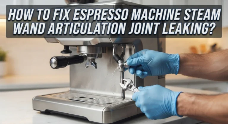 How To Fix Espresso Machine Steam Wand Articulation Joint Leaking?