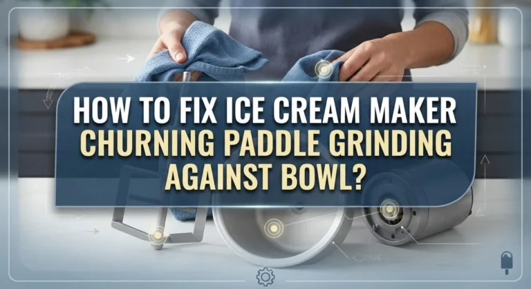 How To Fix Ice Cream Maker Churning Paddle Grinding Against Bowl?