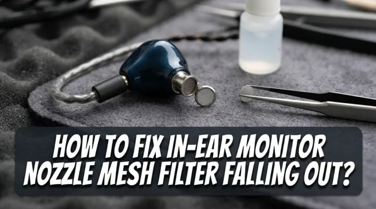 How To Fix In-Ear Monitor Nozzle Mesh Filter Falling Out?