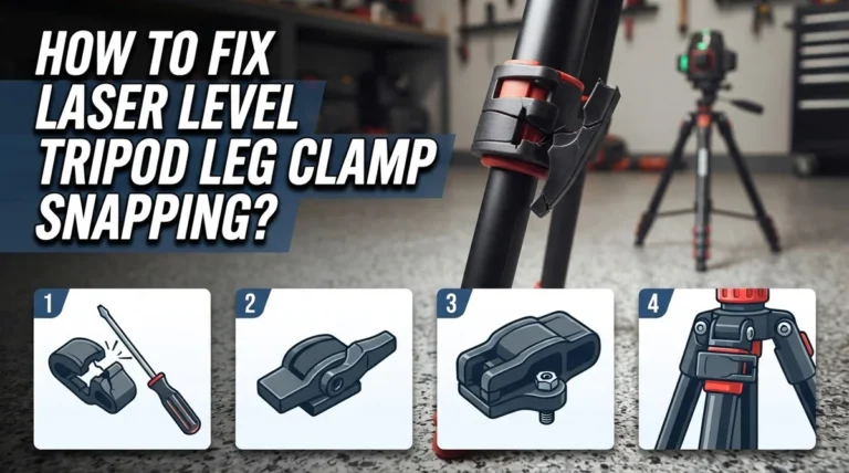 How To Fix Laser Level Tripod Leg Clamp Snapping?