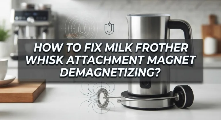 How To Fix Milk Frother Whisk Attachment Magnet Demagnetizing?
