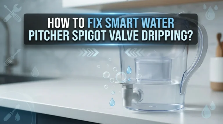 How To Fix Smart Water Pitcher Spigot Valve Dripping?