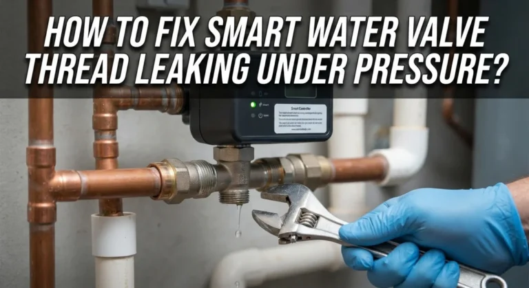 How To Fix Smart Water Valve Thread Leaking Under Pressure?