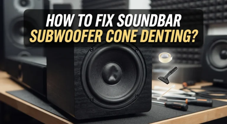 How To Fix Soundbar Subwoofer Cone Denting?