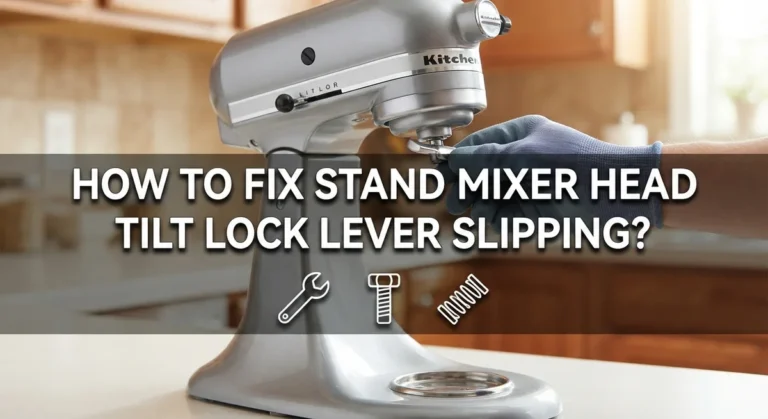 How To Fix Stand Mixer Head Tilt Lock Lever Slipping?