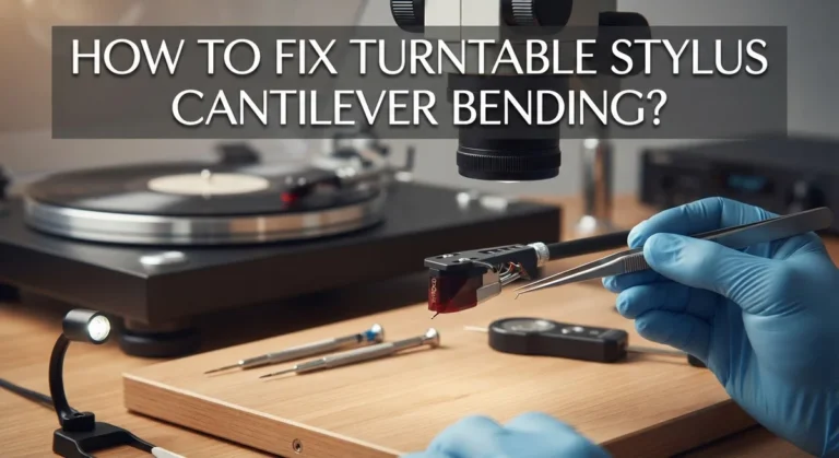 How To Fix Turntable Stylus Cantilever Bending?