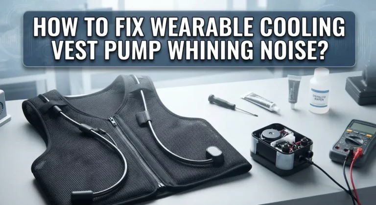 How To Fix Wearable Cooling Vest Pump Whining Noise?