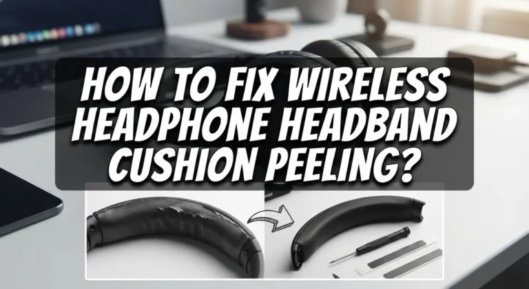 How To Fix Wireless Headphone Headband Cushion Peeling?