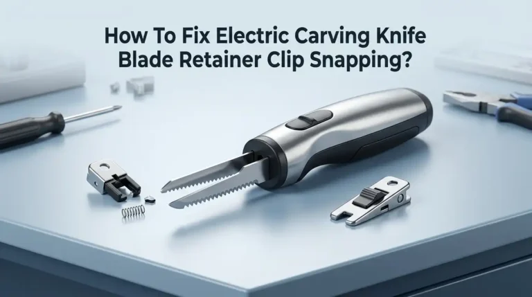 How To Fix Electric Carving Knife Blade Retainer Clip Snapping?