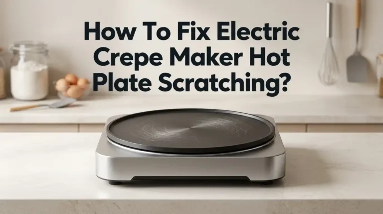 How To Fix Electric Crepe Maker Hot Plate Scratching?