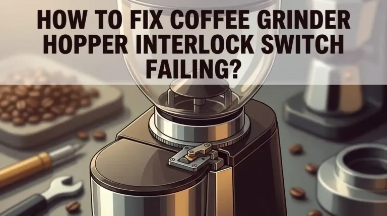 How To Fix Coffee Grinder Hopper Interlock Switch Failing?