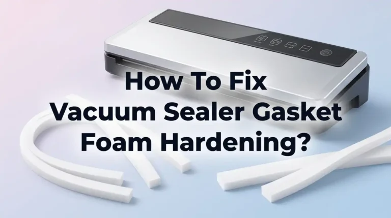 How To Fix Vacuum Sealer Gasket Foam Hardening?